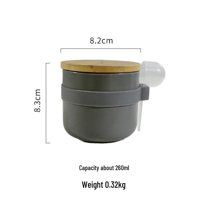 Nordic Ceramic Grain and Cereal Kitchen Storage Jar