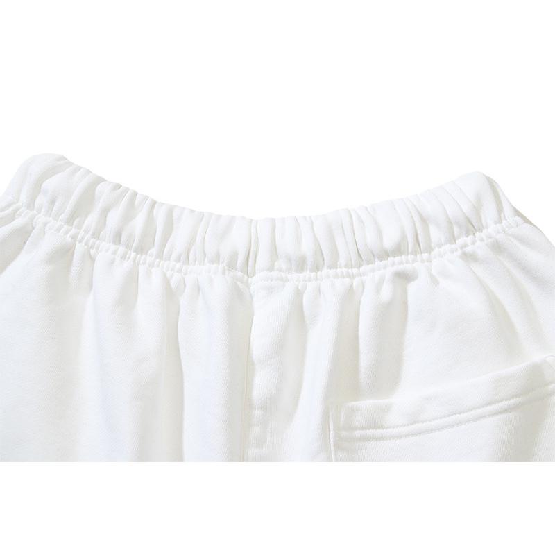 1019 Off-White 2025 Spring/Summer New OW Tape Slant Stripe Pattern Printed Men's and Women's Casual Loose Shorts