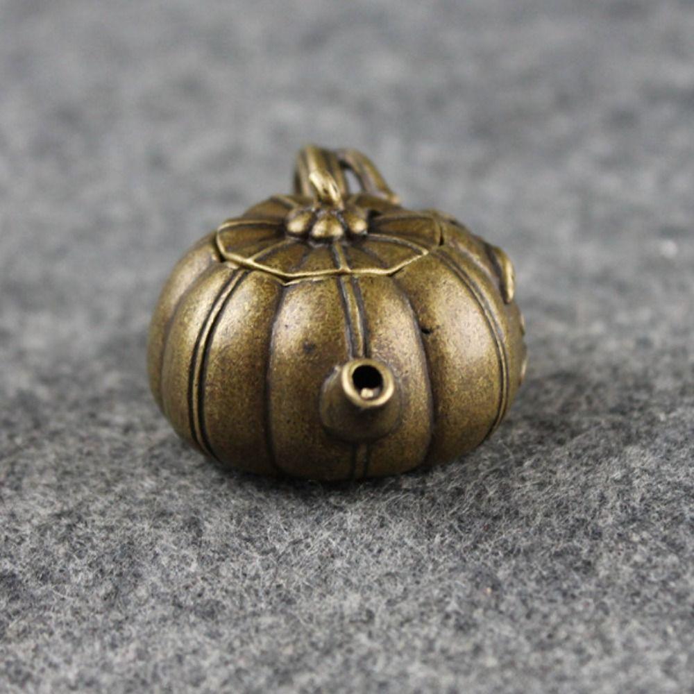 Antique Pumpkin Teapot Pure Copper Copper Teapot Tea Pet Desktop