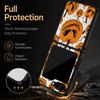 Halloween Pumpkin Lantern Case For Samsung Z Flip 8 7 FE 6 5 4 Hybrid Leather Skin Hard PC Bumper Cover For Galaxy Z Flip8 Flip7 Flip6 Flip5
