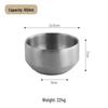 304 Stainless Steel Double-Layer Korean Rice and Soup Bowl with Lid for Kids