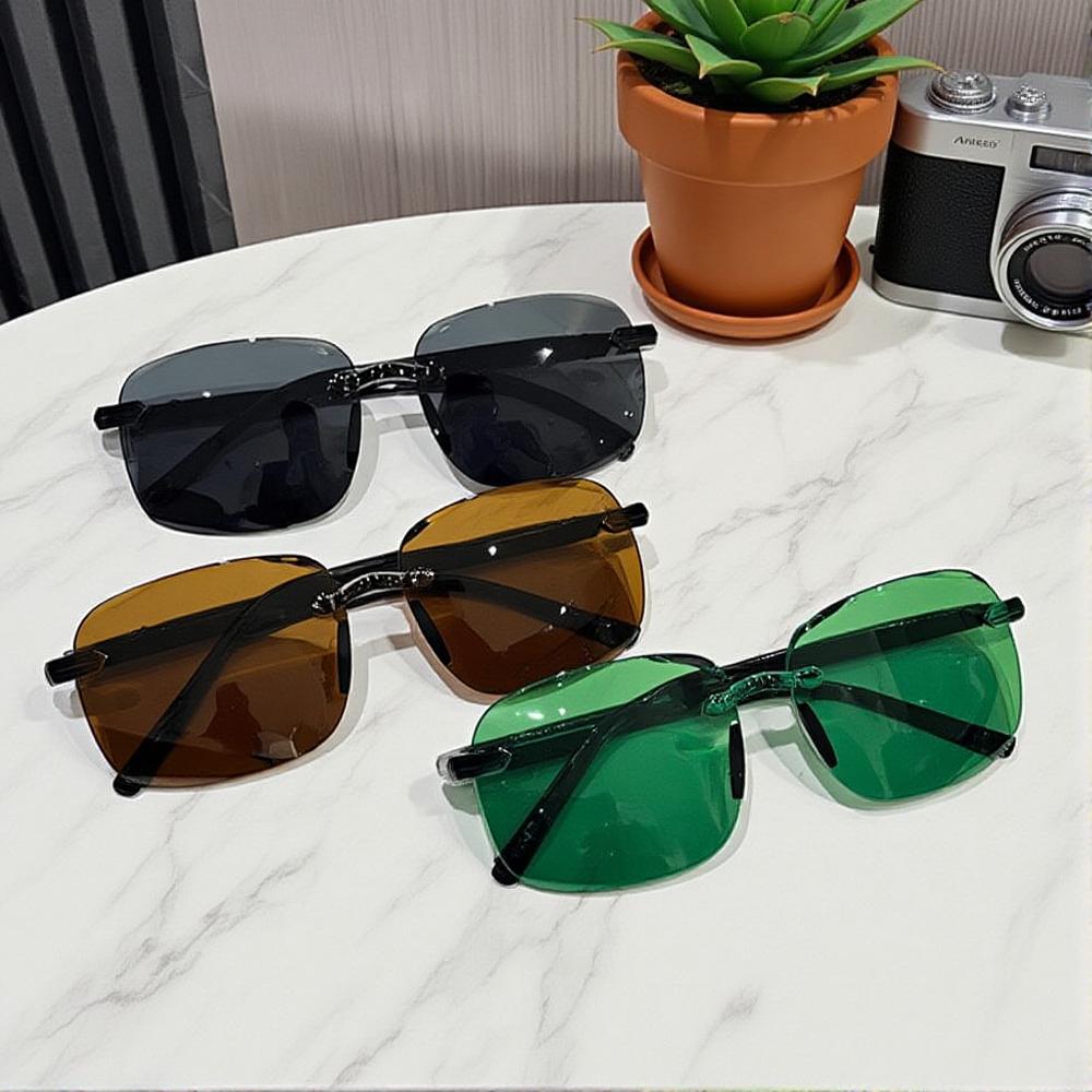 1PCS Classic Fashion Square Plastic Frame Sunglasses Women Sun Glasses For Men Daily Life Eye Shades Eyewear Accessories
