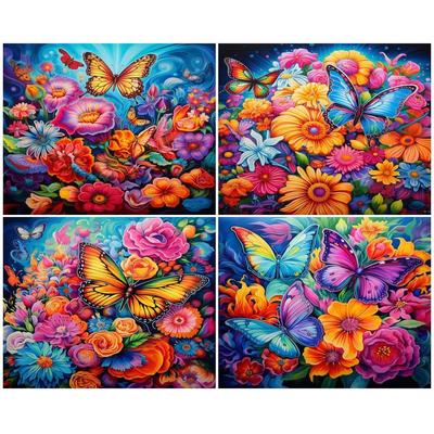 5D Diamant-Mosaik Schmetterling DIY Diamantmalerei Florale Perlen Stickerei Hobby Und Handarbeit Heimdekoration