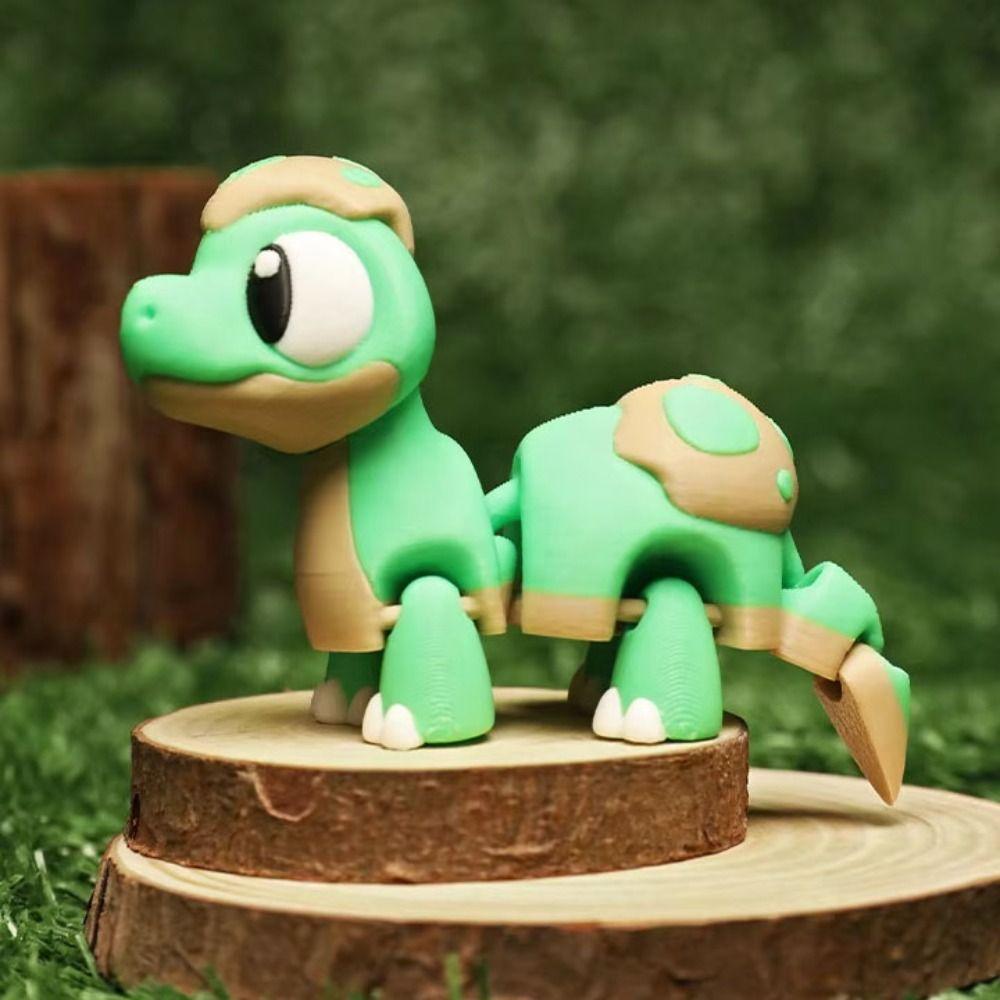Joint Movable Simulation Dinosaur Model Swinging Pet 3D Printing Toys  Desktop Decor