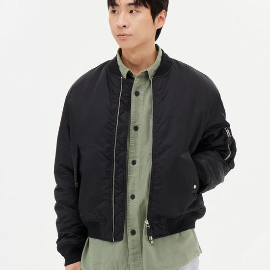 TopTen Men MA-1 Bomber Jacket_MSE4JP1705 M чёрный