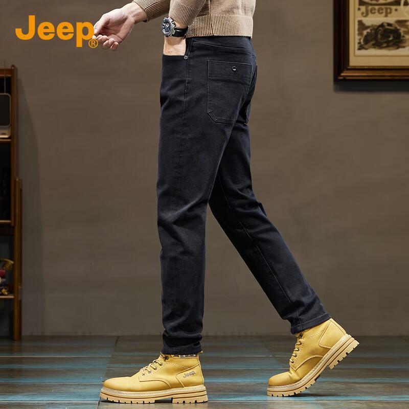Jeep Men's Autumn/Winter Slim Straight Leg Jeans