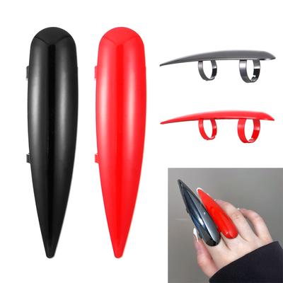 Punk Style Nail Rings Exaggerated Personality Manicure Finger Rings Alloy Texture for Halloween Cosplay and Parties