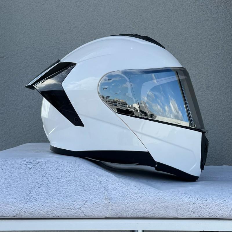 Flip-Up Motorcycle Helmet With Dual Visors ABS Full Face Men Women Scooter Riders
