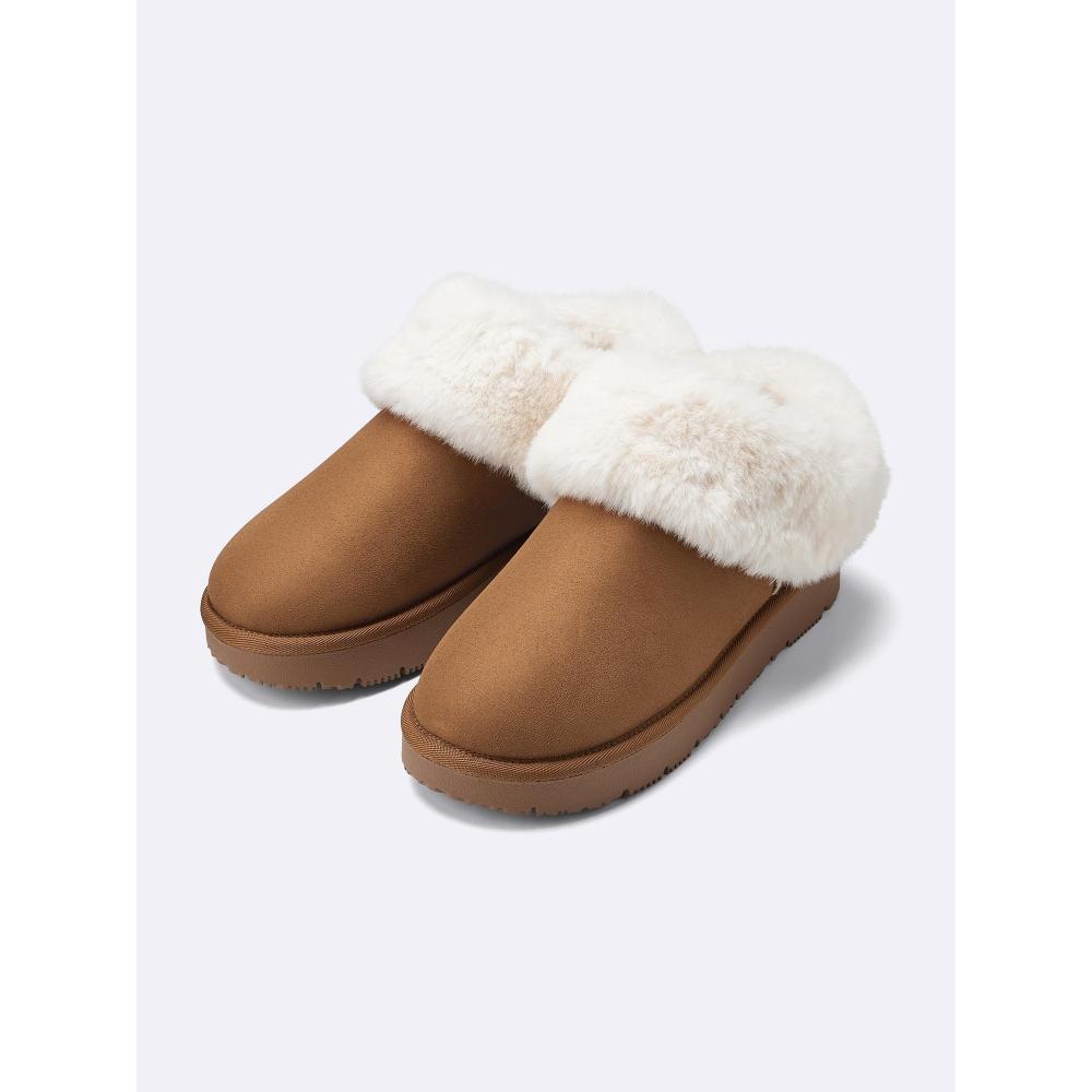 Gu By Uniqlo Faux Sheepskin Slippers