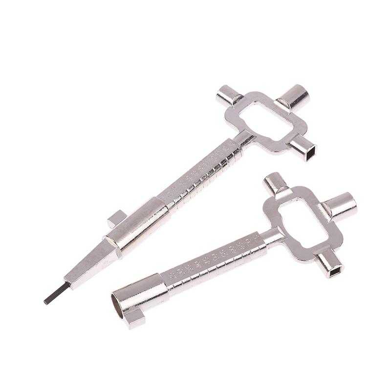 Outils Multifonctions, Clés de Bâtiment et Clés de Serrurier pour Cylindres de Serrure, Outils de Mesure pour Cylindre de Serrure Clé de Construction 6 en 1