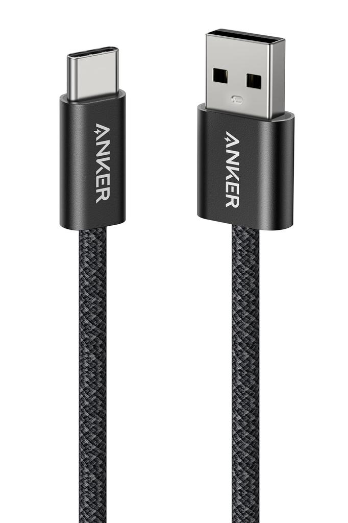 Anker Zolo Cable Durable Nylon Compatible with iPhone 17 16 15 Google USB-C & USB-A 1.0m Black, USB-IF Certified, Material, / / / Galaxy, Pixel, etc.