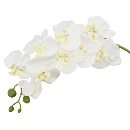 Artificial Orchid Flowers Long Stemmed Realistic Phalaenopsis Orchids No Maintenance Velvet Petals Fake Flower Home Decor