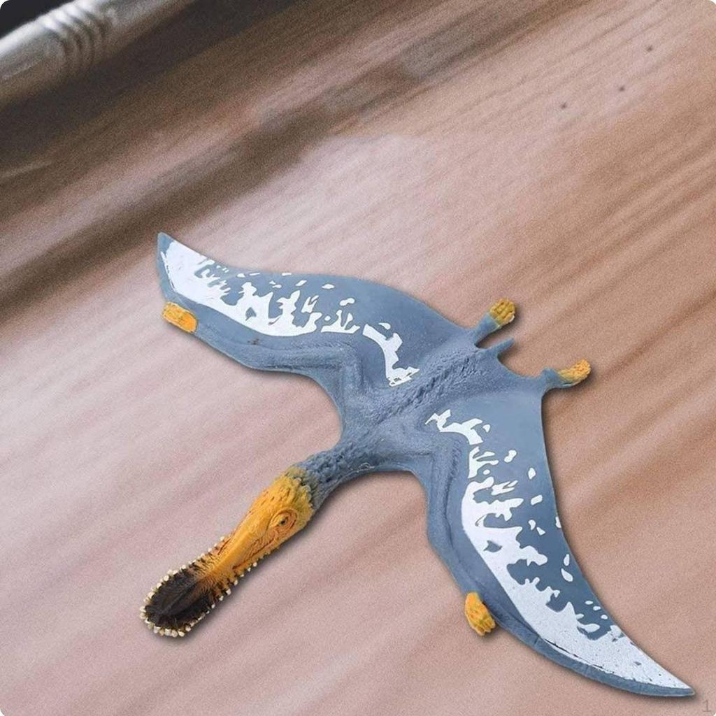 Pterodactyl Toy Hard Flying Reptile Statue Educational Prehistoric Dinosaur Figurine for Kids,