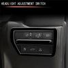 Powerful Car Headlight Adjustment Switch Button Frame Car Interior Trim Accessories For Toyota Prado LC250 2024 Glossy Black