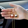 Car Pendant Lucky Cat Car Rearview Mirror Decoration Ceramics Alloy Hanging Ornaments Gift Auto Mirror Accessories for Girls