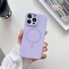 Custodia Magnetica Fluorescente Luminosa in Silicone Liquido per Magsafe per iPhone 17 Air 16 15 14 13 Pro Max Copertura Ricarica Wireless