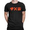 Men's Sun- Custom Love Death Robot Funny Short Sleeve Black Colour7 T-Shirts Black