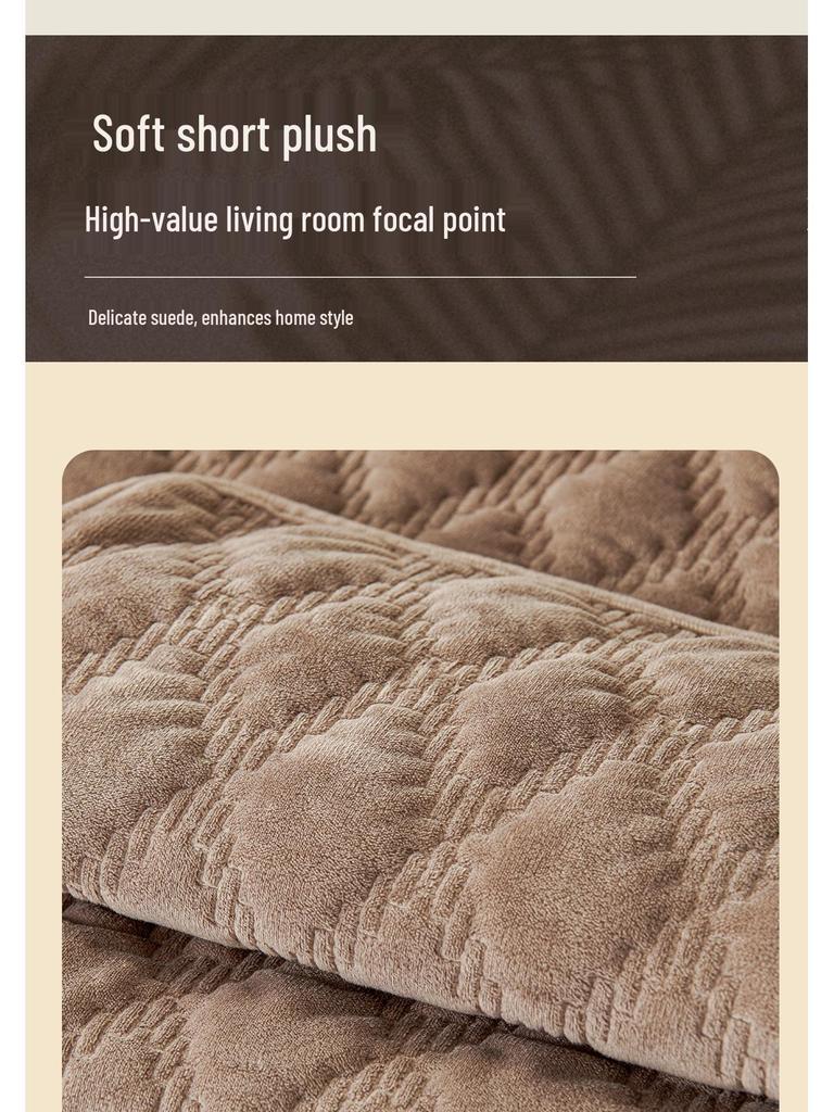 Hochwertiges rutschfestes Plüsch-Sofakissen für Ledersofas - Perfekt für Herbst und Winter