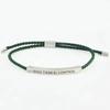 Hot Sale Spanish Dios Tiene El Control Inspirational Bracelet Colorful Braided Rope Bracelet with Encouragement Card
