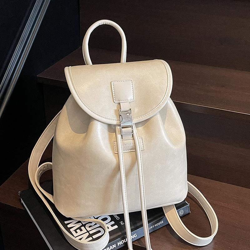 Korea Fashion Academy's style is simple and light-colored, portable small backpack for students, versatile, lightweight, and high-end backpack f