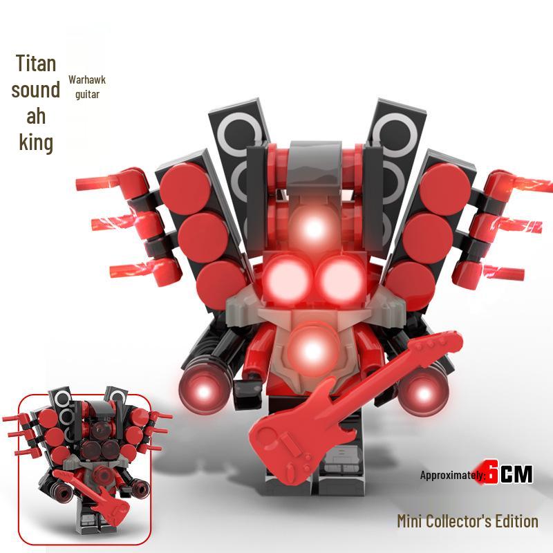 2024 Articulated Monitor Man for LEGO-Compatible Skibidi Toilet Figure Building Sets