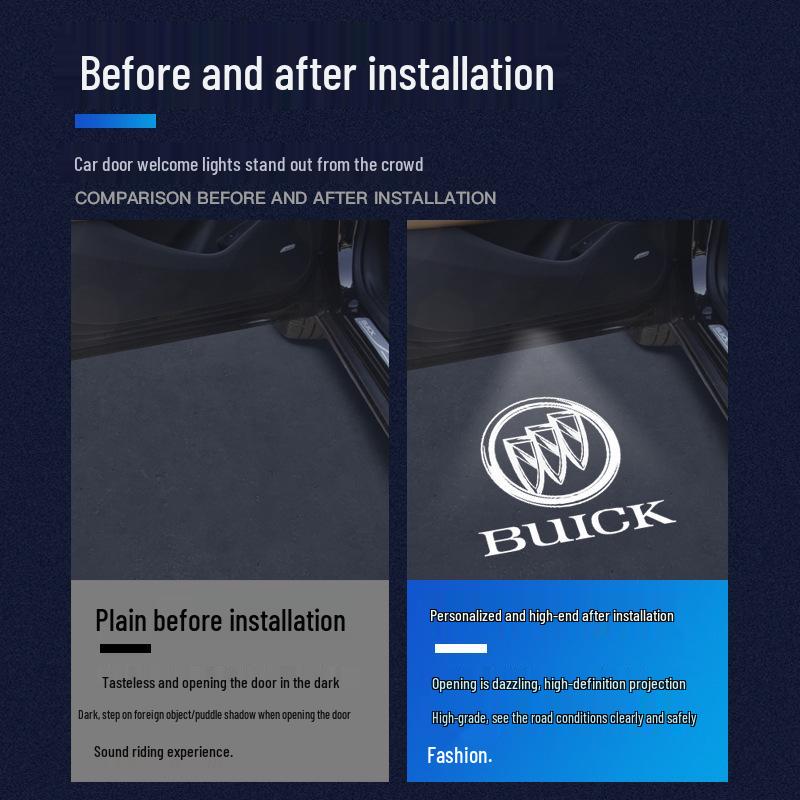Door Light Projector Laser for Buick LaCrosse, Regal GS, Envision - Ambient Light Upgrade