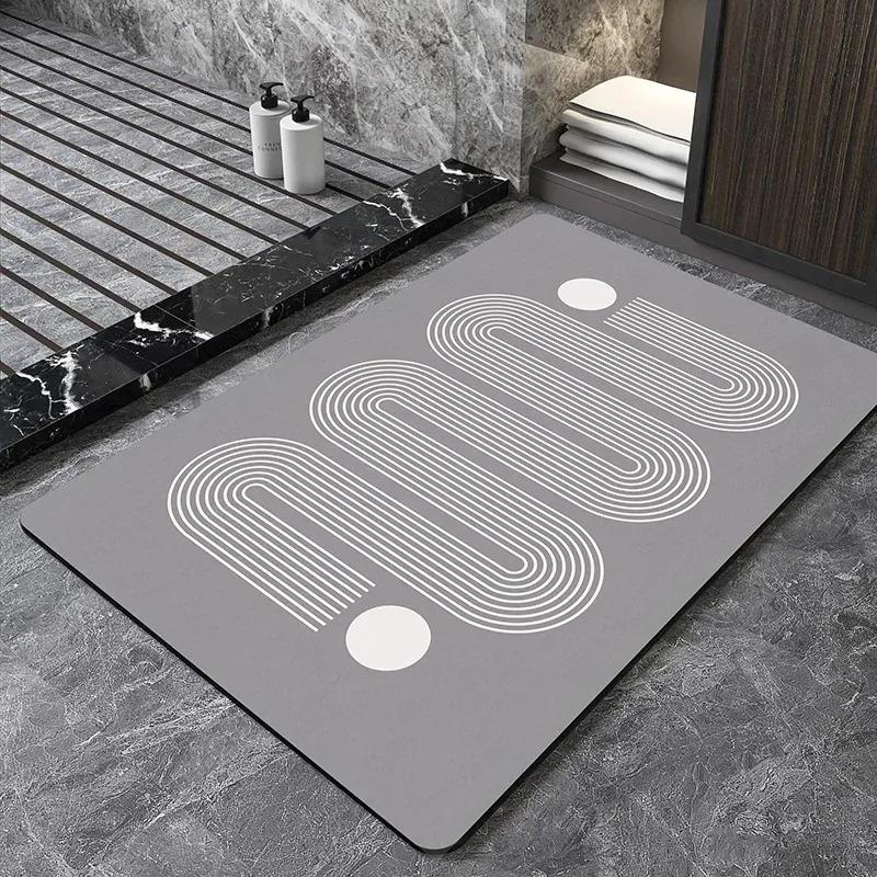

Colorful Geometric Texture Door Front Mat Decoration Home Bathroom Floor Mat 40x60cm