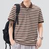 Men's New Summer Loose Short-sleeved POLO Shirt Lapel Thin Short T