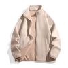 Men's Autumn and Winter Fleece Windproof Stand-up Collar Warm Fleece Jacket Couple Multi-color Versatile Jacket