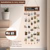 Picture Frames Collage Display Board Multi Photos Cards Organizer DIY Wall Decor Hanging Christmas Birthday Party Picture Holder