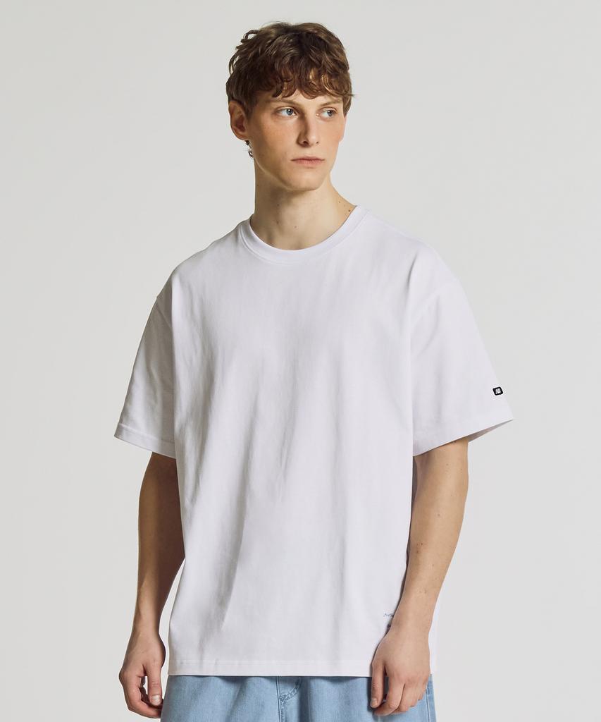 Nyuballanseu Nbneg21443 / Uni Essential Signature Short Sleeve T-Shirt (White)