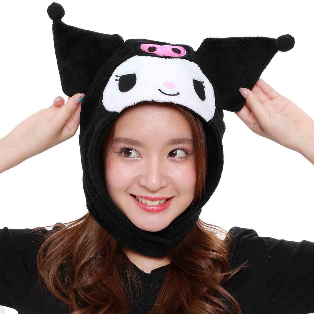 Sazac Kuromi Kigurumi One Size Fits Cap, All, SAN-1016