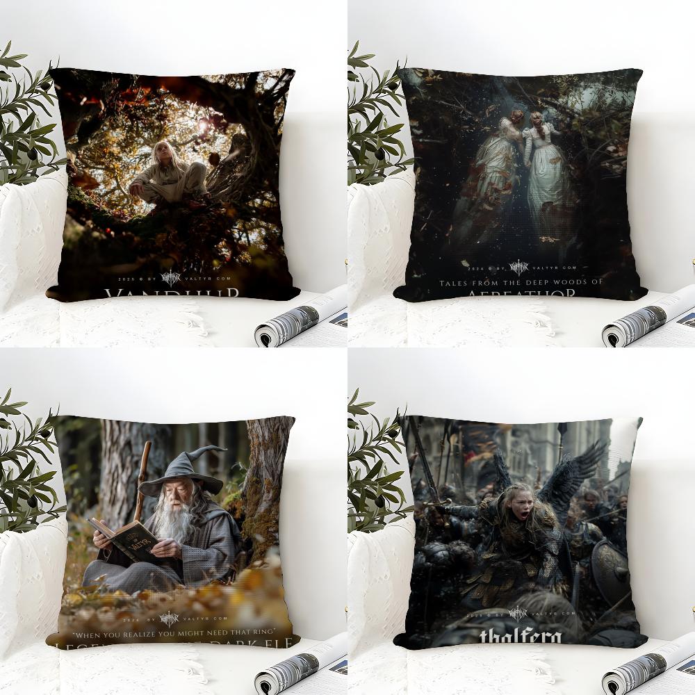 Anime Movie D-Dark Elf Fantasy Pillow Case Linen Pillow Case Sofa Home Decor Cushion Cover Cushion Cove