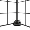 3114021 vidaXL Cage animaux de compagnie à 36 panneaux et porte Noir 35x35 cm