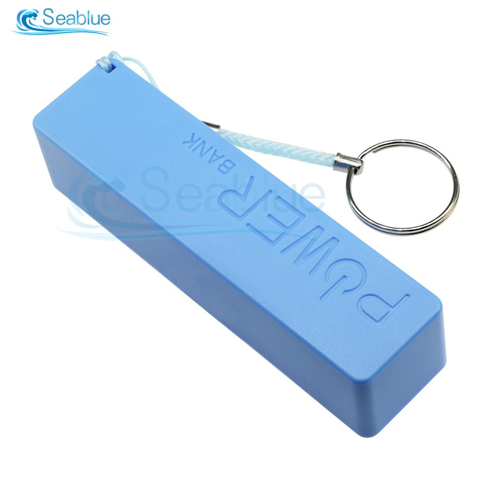 

5V USB 1X 18650 Корпус Power Bank Комплект Зарядний пристрій для акумулятора DIY Аксесуари Для Смартфона Корпус Power Bank Коробка для зберігання заряду синій