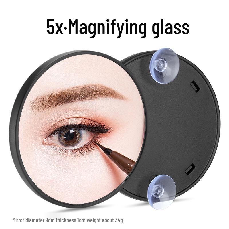 5X/10X HD Suction Bathroom Magnifying Makeup Mirror, Portable Single-Sided Beauty Tool