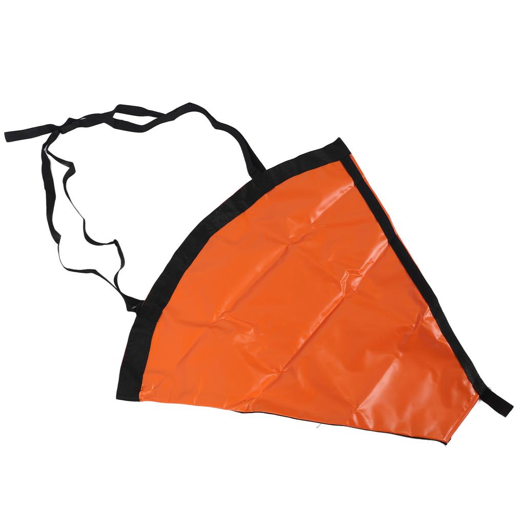 Drift Sock High Visibility Wind Resistant Orange Portable Tear Resistant Sea Anchor Drogue For Marine Boats Yachts