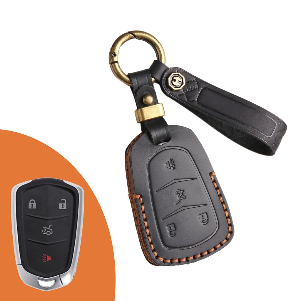 Anwendbar auf Cadillac Autoschlüsselhülle ct4ct6ct5 echtes Leder xt4 Kuh xt6 Schutz atxl hochwertig xt5 Tasche