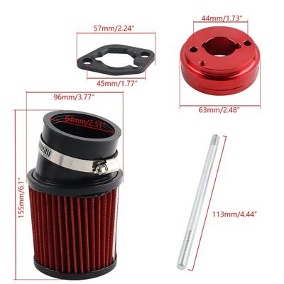 Engine Parts Air Inlet Air Intake Filter Kit For Go-Karts & Mini Bikes 6.5 HP Honda Clone GX160 GX200 Go Kart Predator 212cc
