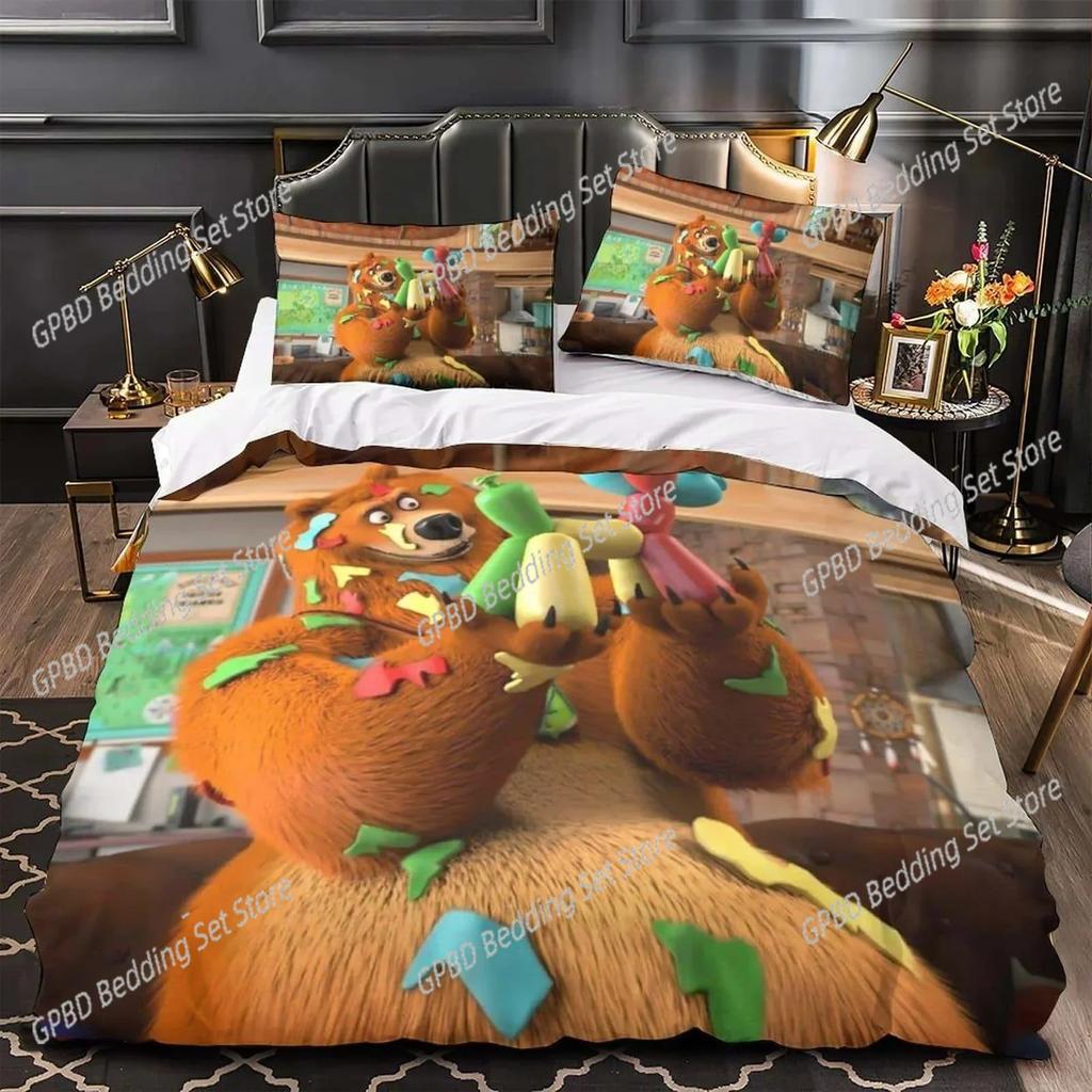 Anime Grizzy e i Lemming 3D NUOVO Copripiumino Federa Set Biancheria da Letto Adulto Ragazzo Ragazza Decorazione Camera da Letto Singolo Matrimoniale Grande