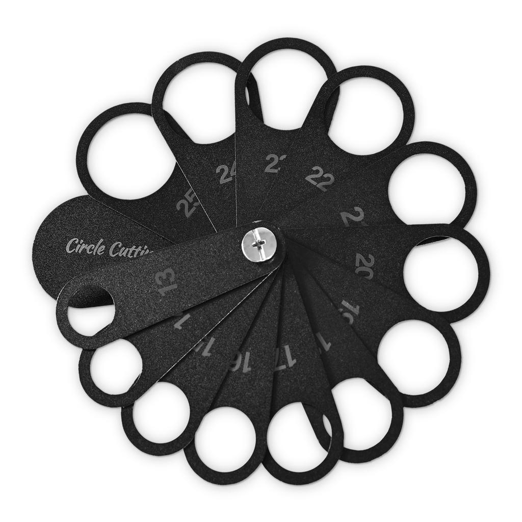 EHDIS Cutting Template for Parking Sensor Carbon Fiber Wrap Vinyl Tool Kit Car Protective Film Cutter 13~25mm Metal Circle Gauge