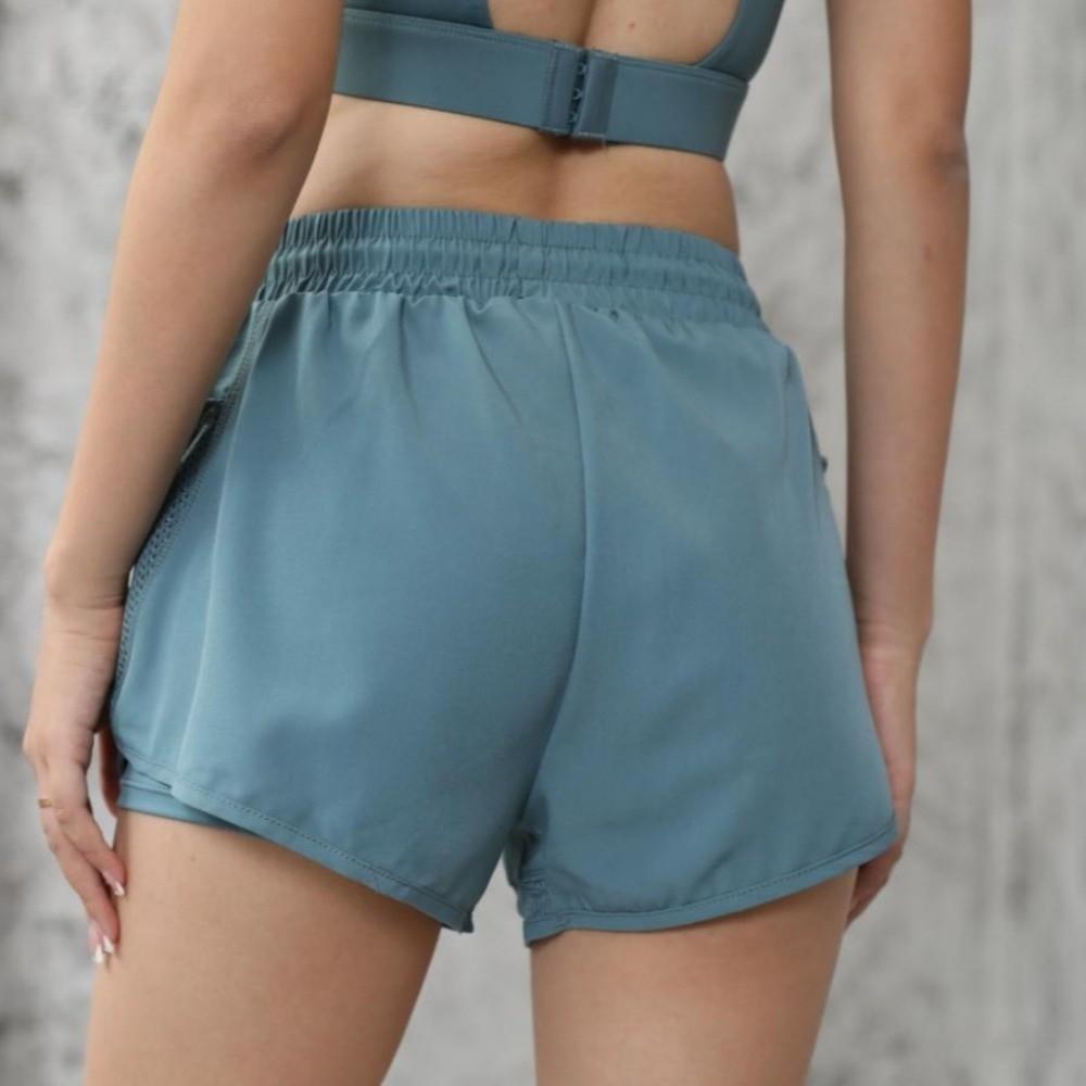 Loose Fitness Leggings Mesh Women's Sportswear Breathable Women Yoga Shorts  Female