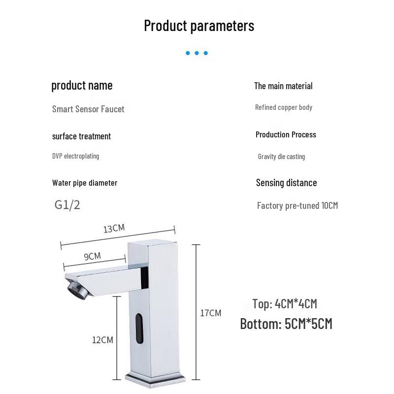 CHZJYITE Smart Infrared Sensor Hot & Cold Basin Faucet