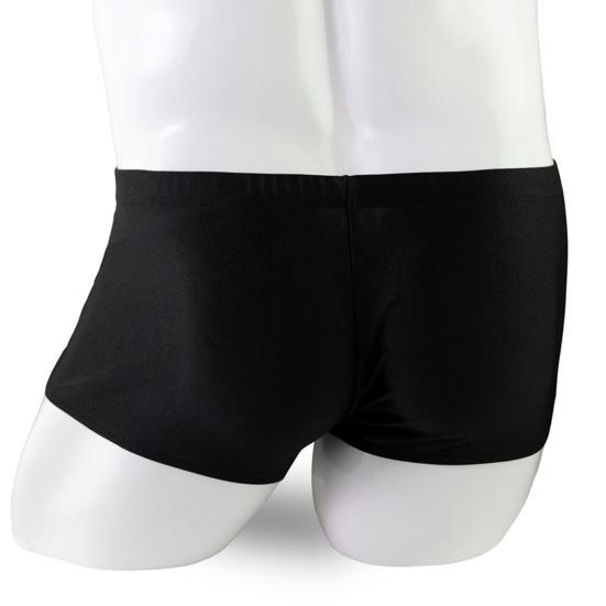 Men Boxers Zipper Closure Low Waist Elastic Solid Color U Convex Soft Breathable