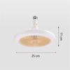 Dimmable Ceiling Fan Lamp Modern Bedroom Decorative E27 Ceiling Lamp Electric Fan Ventilator Lamp
