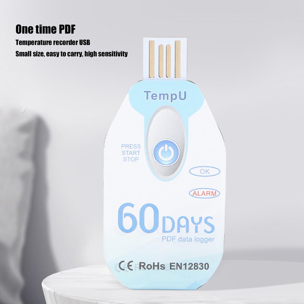 High Accuracy And Sensitivity, Wide Measurement Range, PDF Report USB Data Logger for Cold Chain Monitoring, , Food
