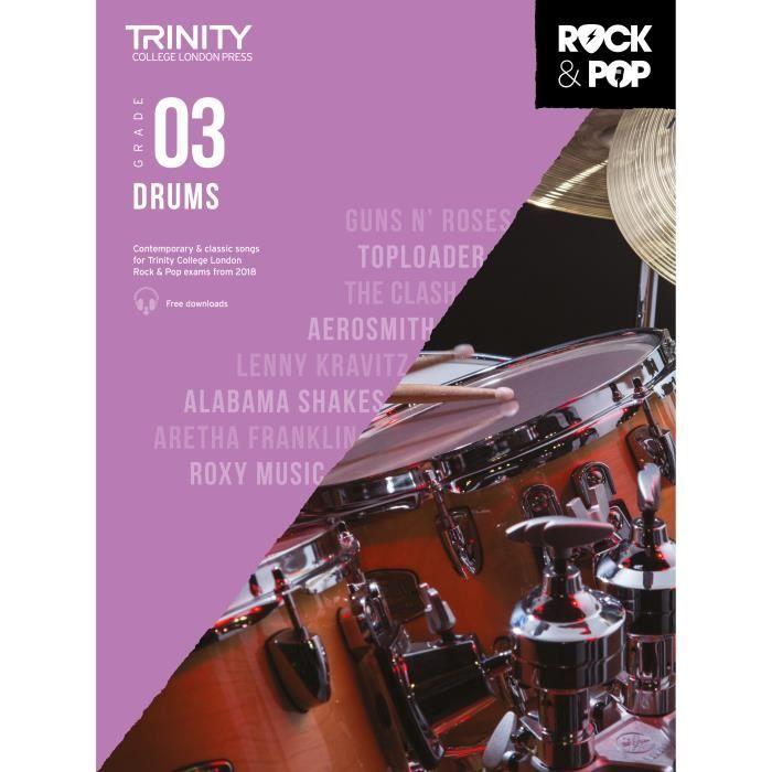 Arborescence Trinity Rock And Pop 2018 Drums Graad 3, Recueil Voor Trommel En Percussie Uitgegeven Door Trinity College London Gerefereerd , TCL017017