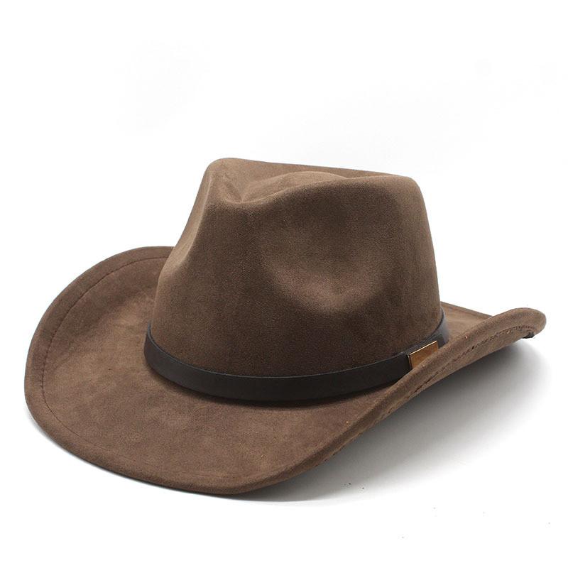 Pattern Vintage Cowboy Hat With Brim For Cultural Festivals And Outdoor Wear