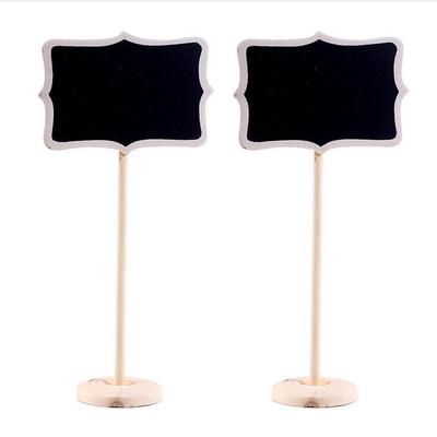 1ks Mini tabule Tabule Obdélníkový úhlový svatební stůl číslo Sign