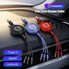 3 In 1 USB Fast Charging Cable Type C Car Charger Accessories For Volvo XC90 V90 V60 XC60 V40 EC40 EX40 S80 S60 S90 C40 XC40 V70